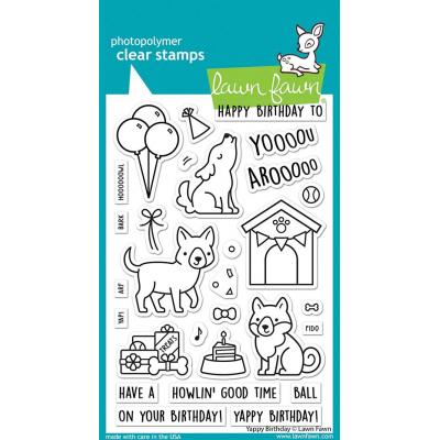 Lawn Fawn Clear Stamps - Yappy Birthday